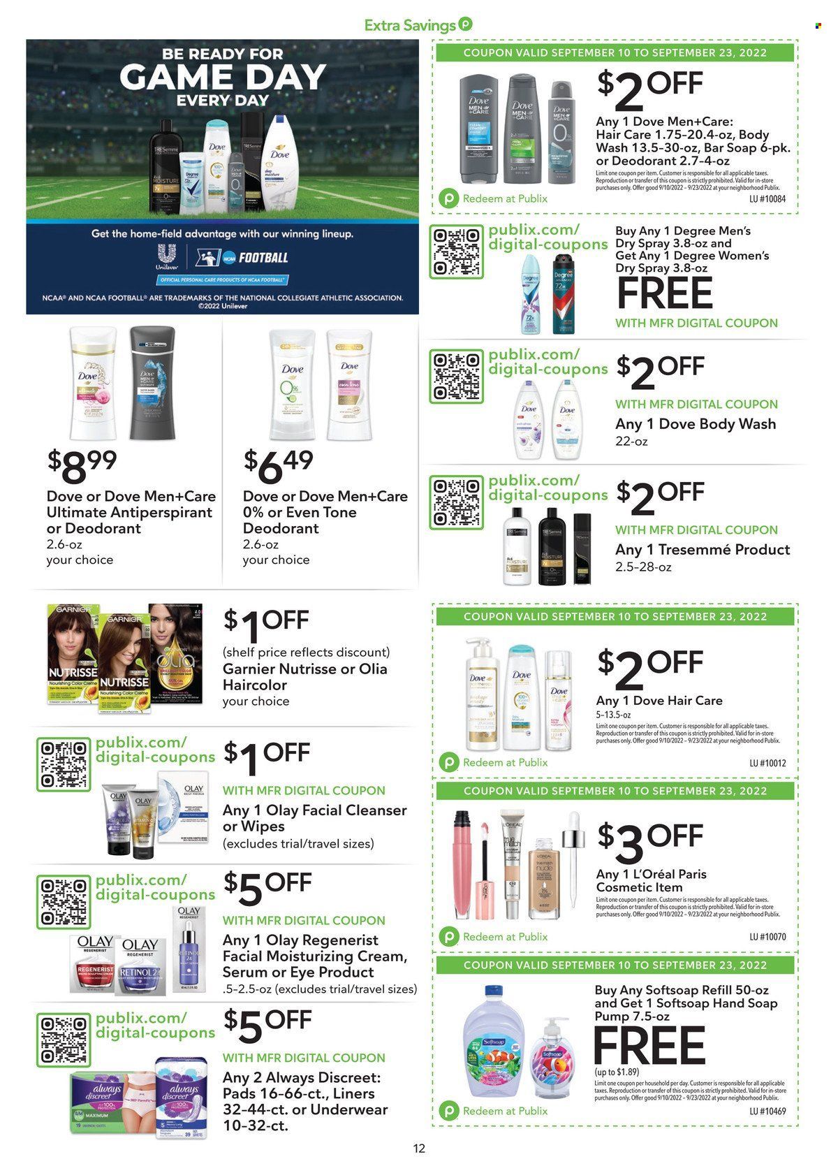 Publix (AL, FL, GA, NC, SC, TN) Weekly Ad Flyer Specials September 10 to September 23, 2022