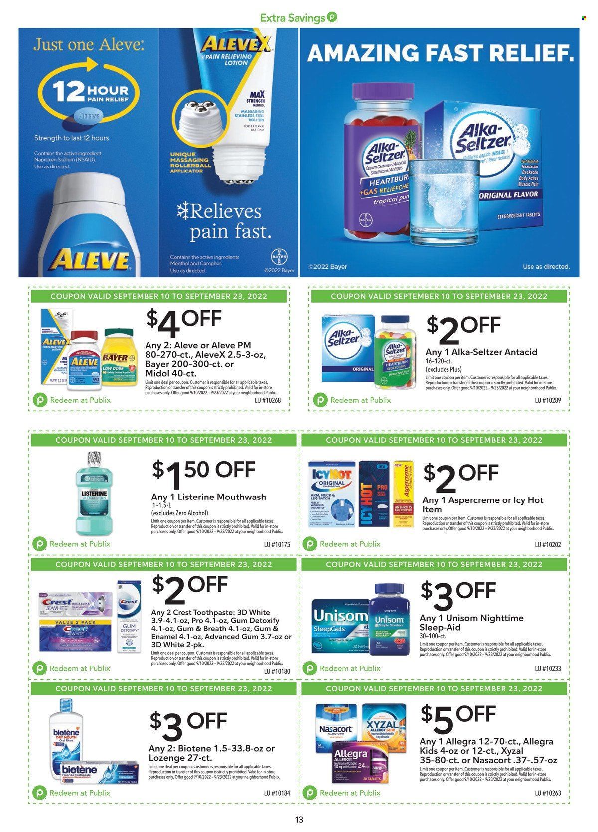 Publix (AL, FL, GA, NC, SC, TN) Weekly Ad Flyer Specials September 10 to September 23, 2022