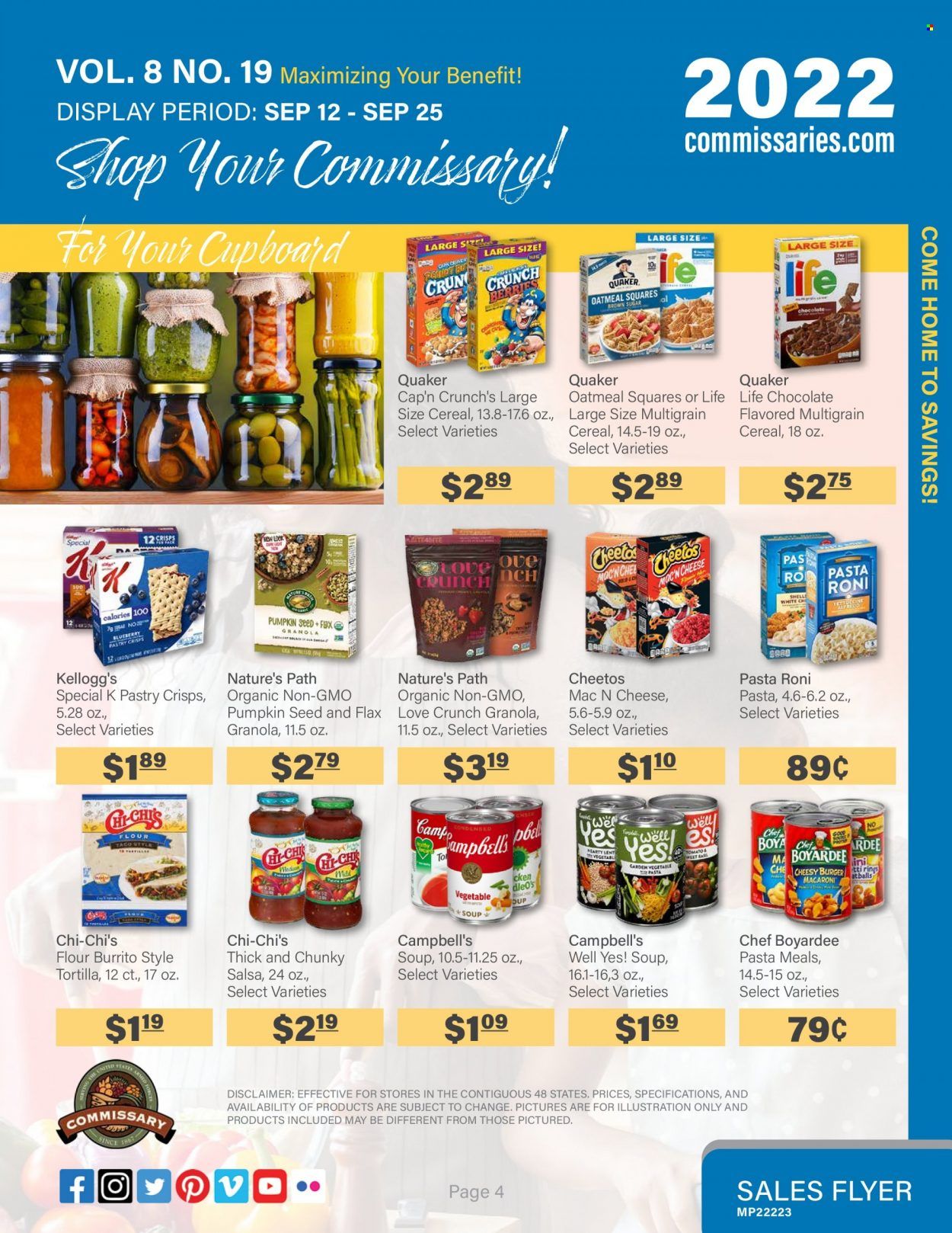 Commissary Weekly Ad Flyer Specials September 12 to September 25, 2022