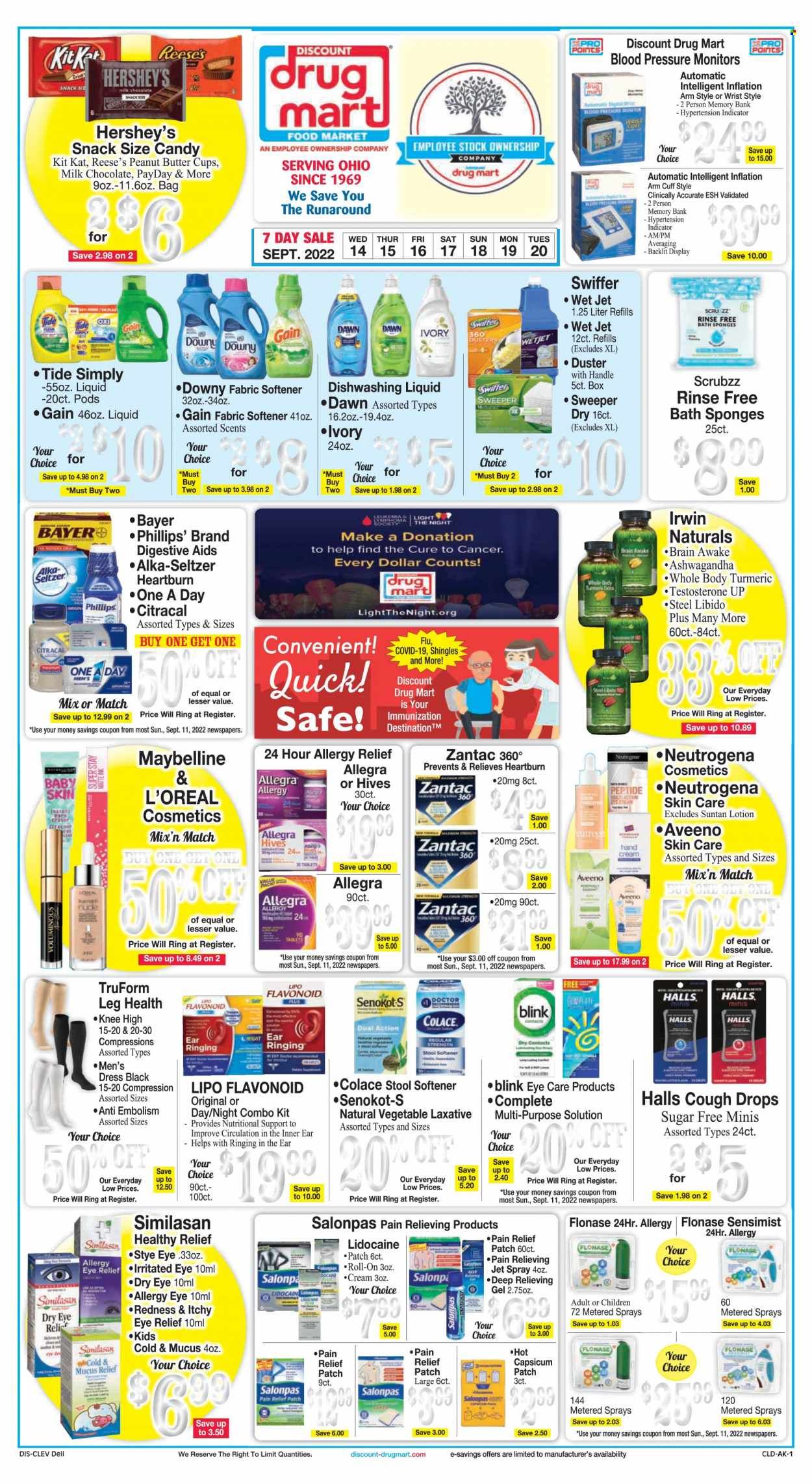 Discount Drug Mart (OH) Weekly Ad Flyer Specials September 14 to September 20, 2022
