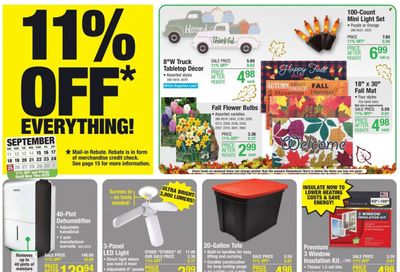 Menards Weekly Ad Flyer Specials September 15 to September 25, 2022