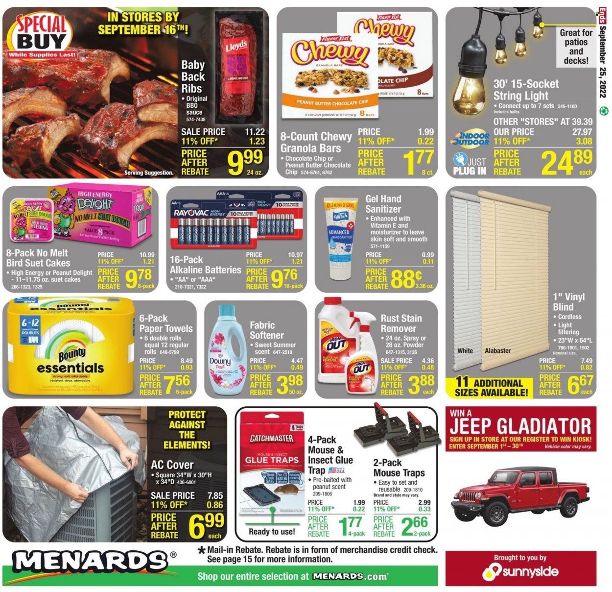 Menards Weekly Ad Flyer Specials September 15 to September 25, 2022