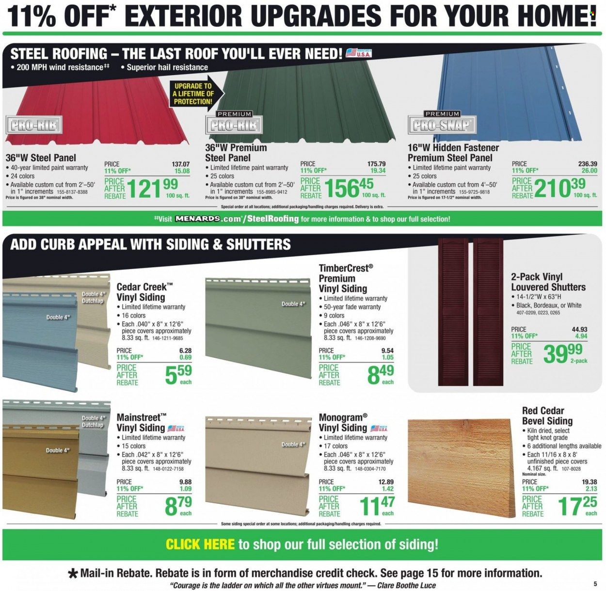 Menards Weekly Ad Flyer Specials September 15 to September 25, 2022