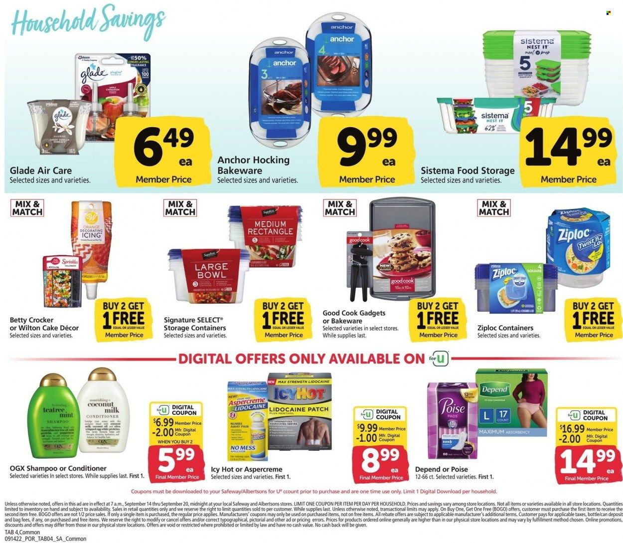 Safeway (OR) Weekly Ad Flyer Specials September 14 to September 20, 2022