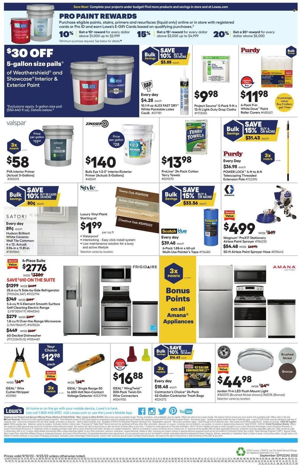 Lowe's Weekly Ad Flyer Specials September 12 to September 23, 2022