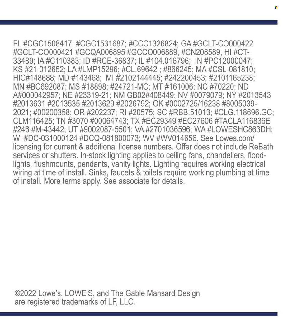 Lowe's Weekly Ad Flyer Specials September 15 to September 21, 2022