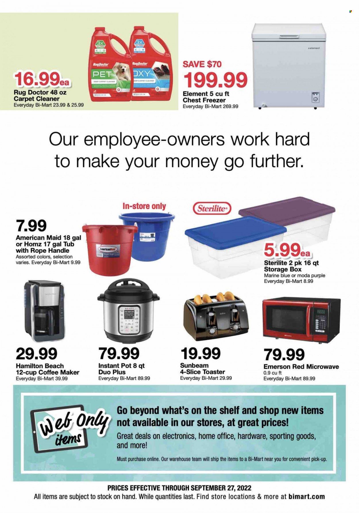 Bi-Mart (ID, OR, WA) Weekly Ad Flyer Specials September 14 to September 27, 2022