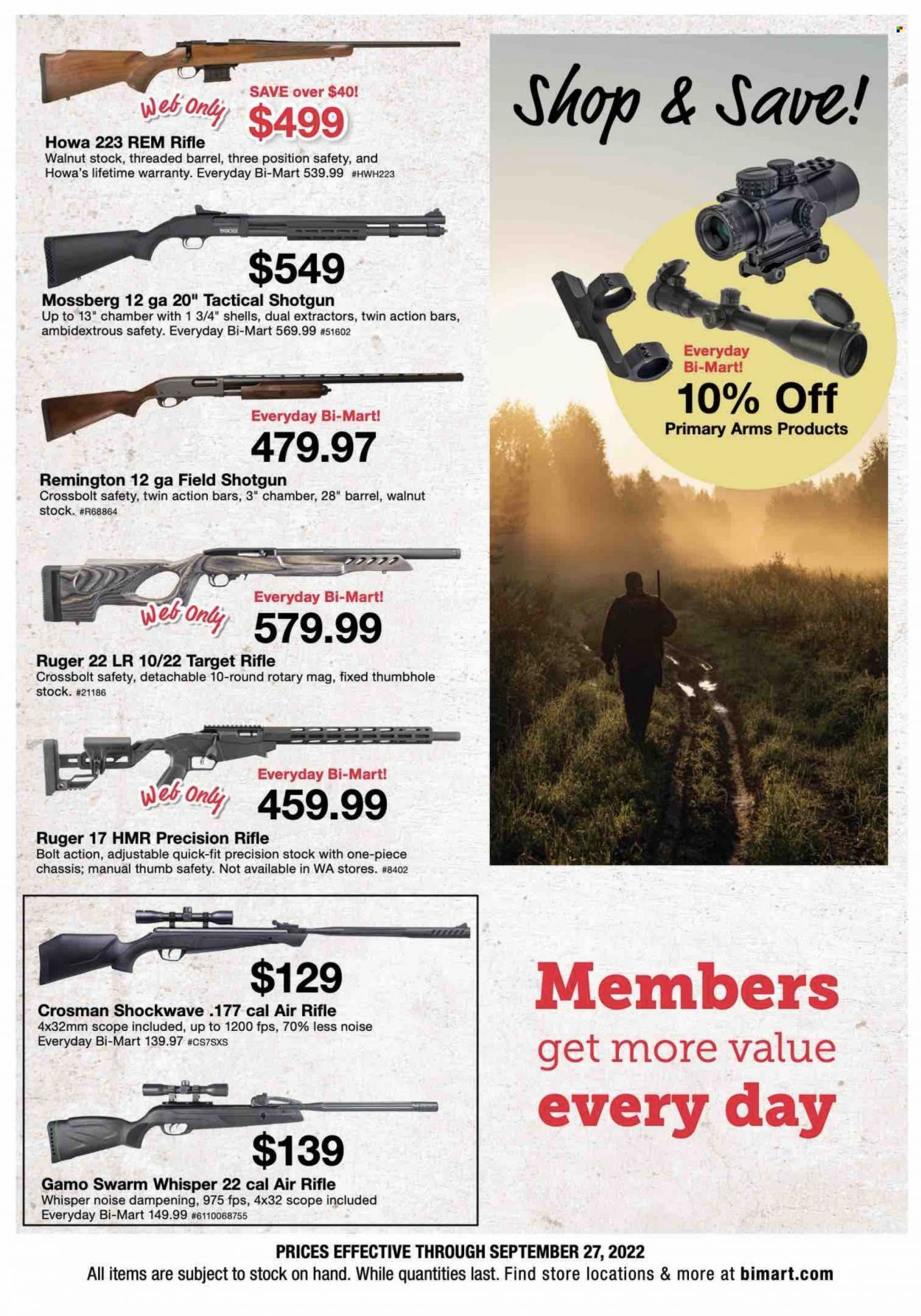 Bi-Mart (ID, OR, WA) Weekly Ad Flyer Specials September 14 to September 27, 2022
