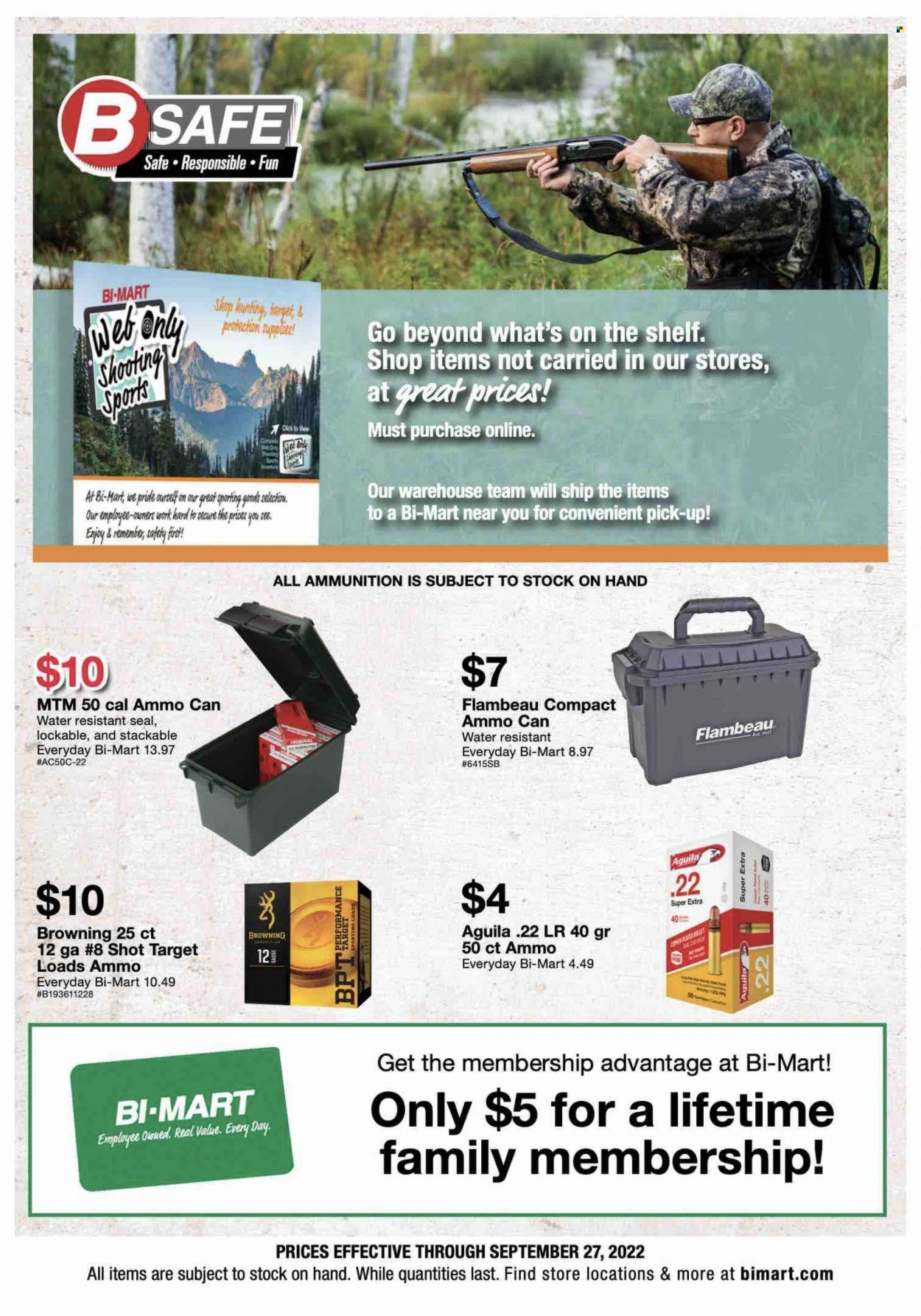 Bi-Mart (ID, OR, WA) Weekly Ad Flyer Specials September 14 to September 27, 2022