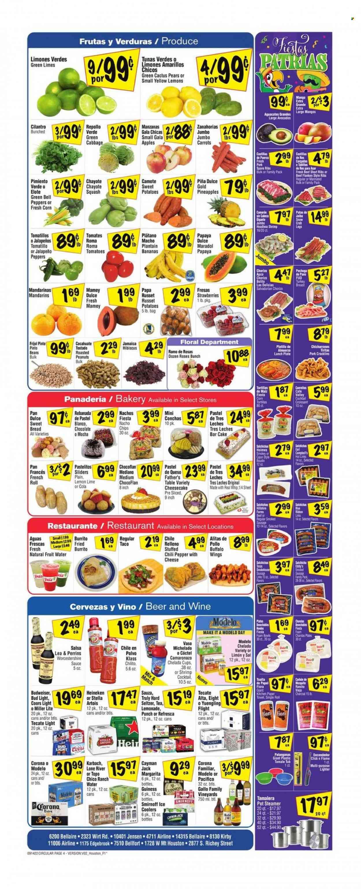 Fiesta Mart (TX) Weekly Ad Flyer Specials September 14 to September 20, 2022