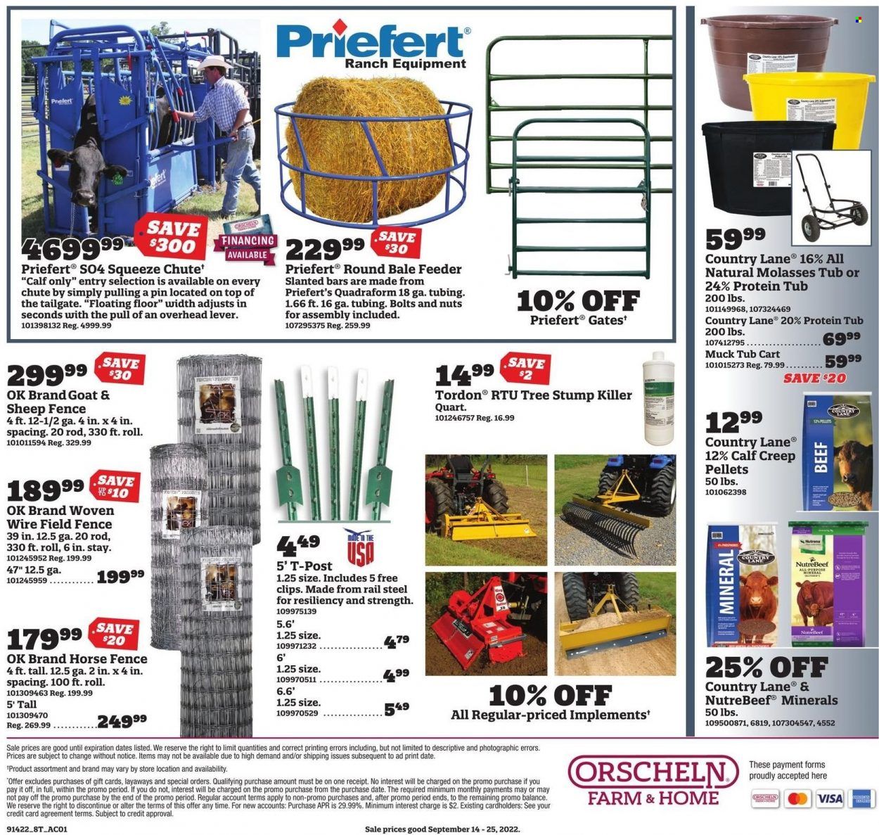 Orscheln Farm and Home (IA, IN, KS, MO, NE, OK) Weekly Ad Flyer Specials September 14 to September 25, 2022