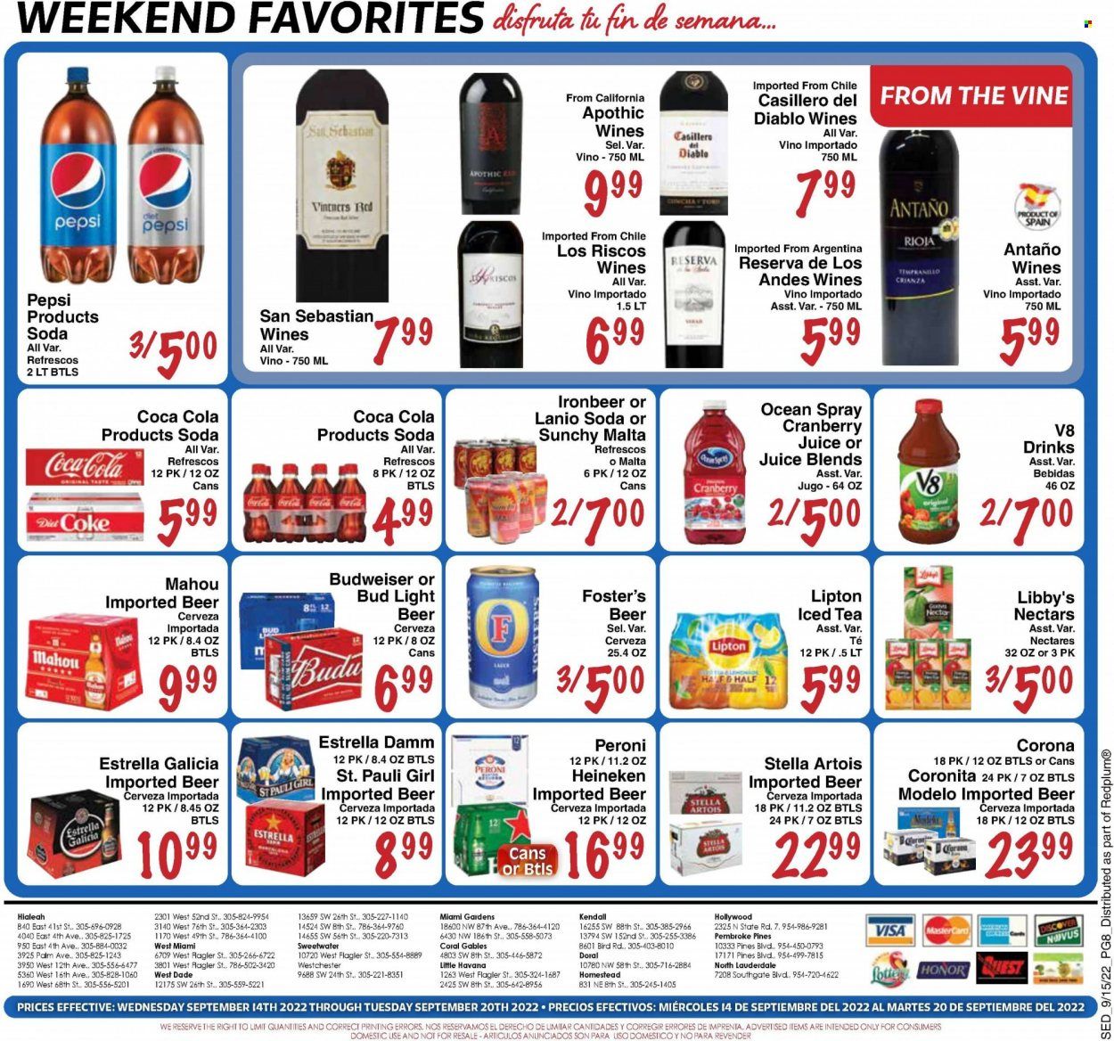 Sedano's (FL) Weekly Ad Flyer Specials September 14 to September 20, 2022