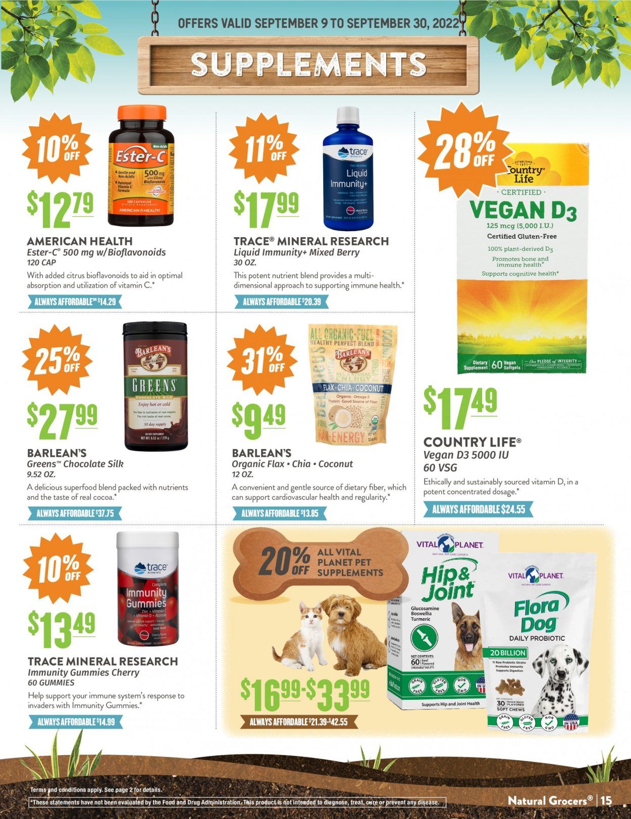 Natural Grocers Weekly Ad Flyer Specials September 9 to September 30, 2022