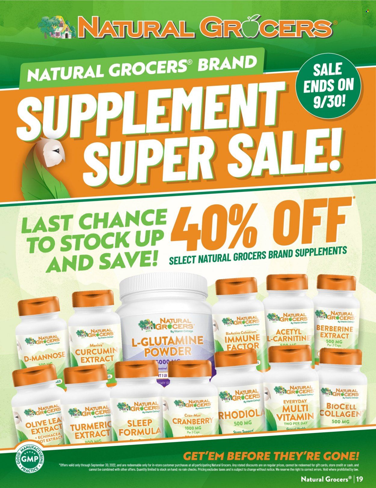 Natural Grocers Weekly Ad Flyer Specials September 9 to September 30, 2022