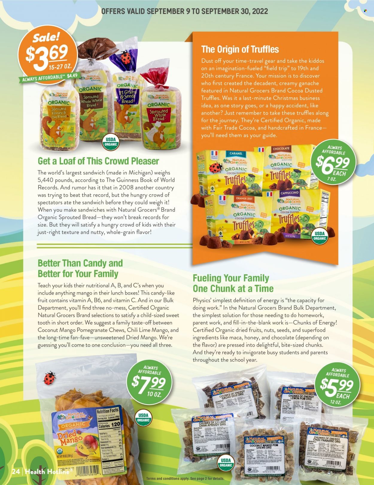 Natural Grocers Weekly Ad Flyer Specials September 9 to September 30, 2022