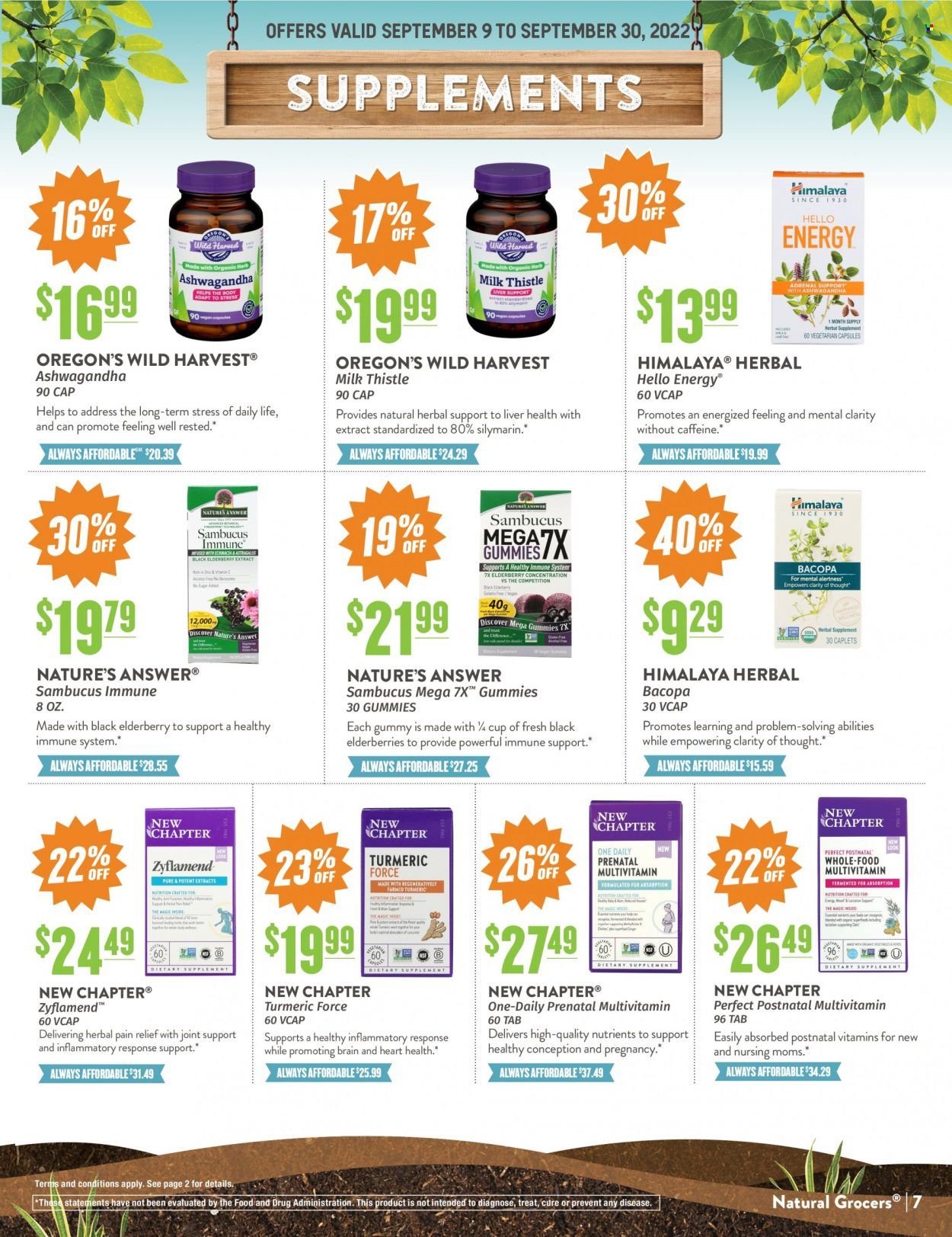 Natural Grocers Weekly Ad Flyer Specials September 9 to September 30, 2022