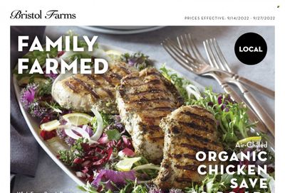 Bristol Farms (CA) Weekly Ad Flyer Specials September 14 to September 27, 2022