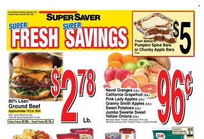 Super Saver Weekly Ad Flyer Specials September 14 to September 20, 2022