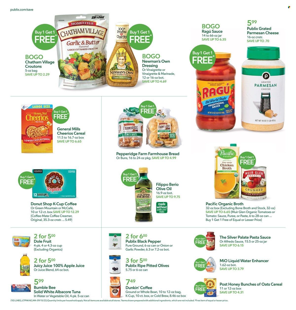 Publix (AL, FL, GA, NC, SC, TN) Weekly Ad Flyer Specials September 15 to September 21, 2022
