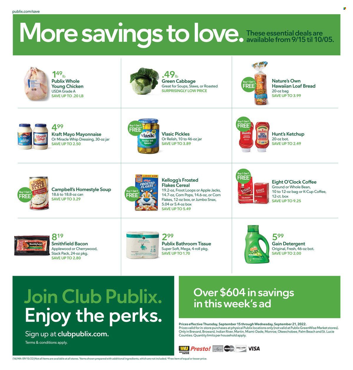 Publix (AL, FL, GA, NC, SC, TN) Weekly Ad Flyer Specials September 15 to September 21, 2022