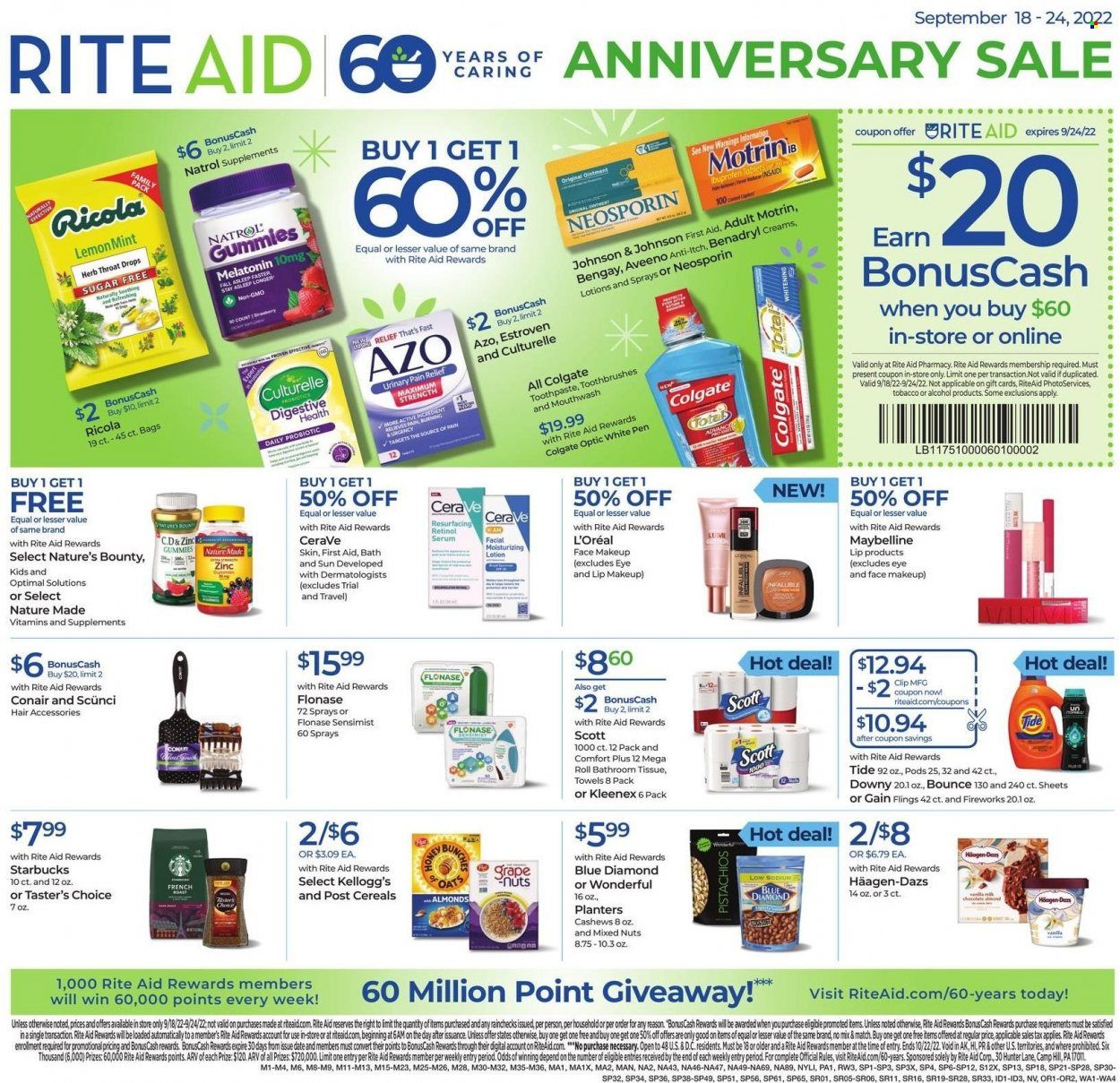 RITE AID Weekly Ad Flyer Specials September 18 to September 24, 2022