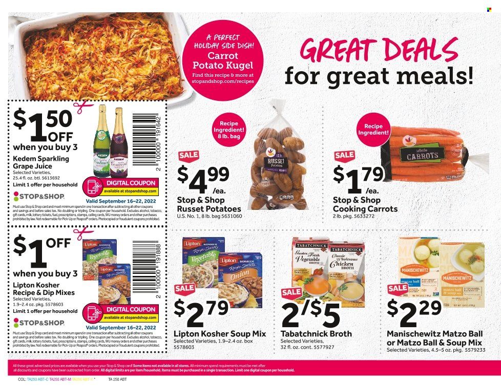 Stop & Shop (RI) Weekly Ad Flyer Specials September 16 to September 22, 2022