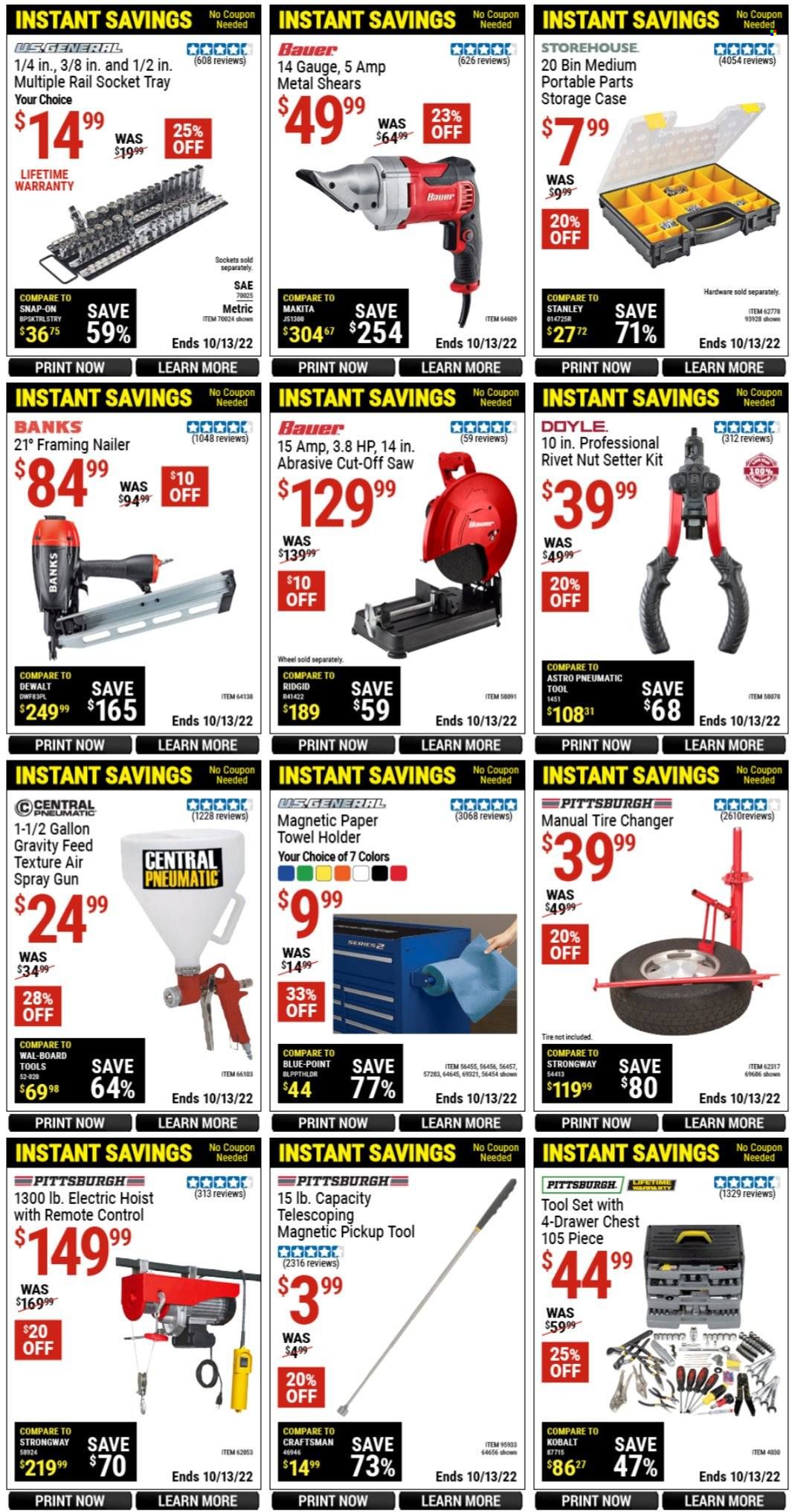 Harbor Freight Weekly Ad Flyer Specials September 15 to October 13, 2022