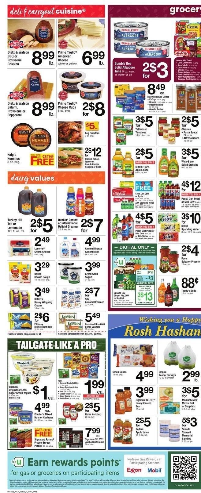 ACME (DE, NJ, NY, PA) Weekly Ad Flyer Specials September 16 to September 22, 2022