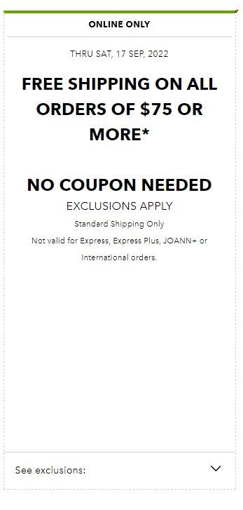 JOANN Weekly Ad Flyer Specials September 17 to September 17, 2022