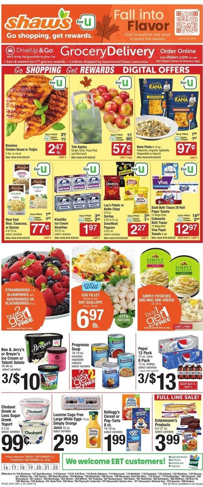 Shaw’s (MA, ME, NH, RI, VT) Weekly Ad Flyer Specials September 16 to September 22, 2022
