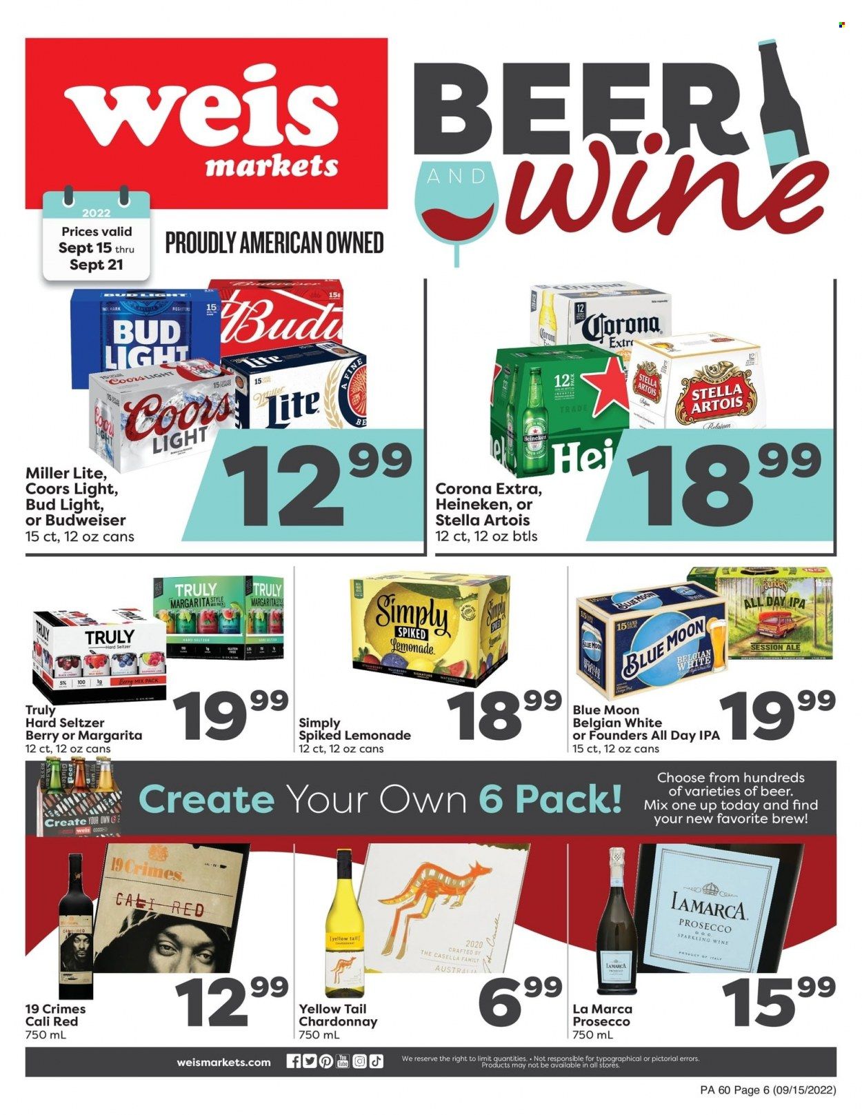 Weis (MD, NY, PA) Weekly Ad Flyer Specials September 15 to September 21, 2022