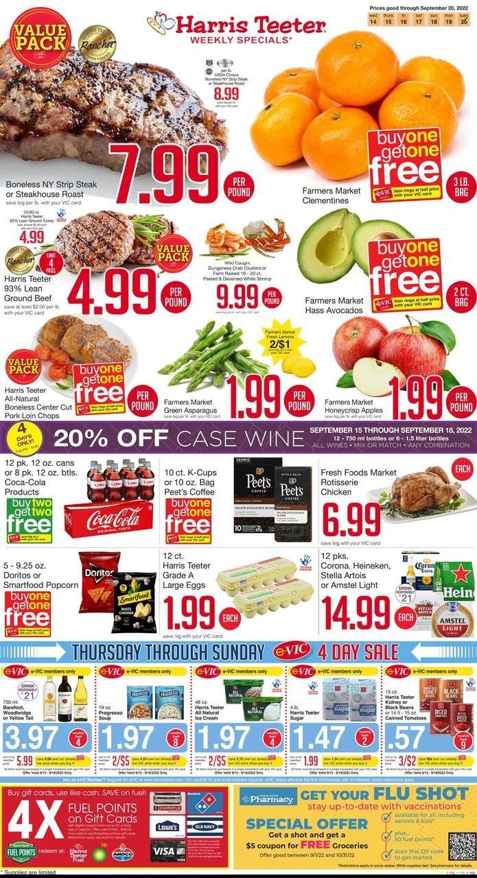 Harris Teeter Weekly Ad Flyer Specials September 14 to September 20, 2022