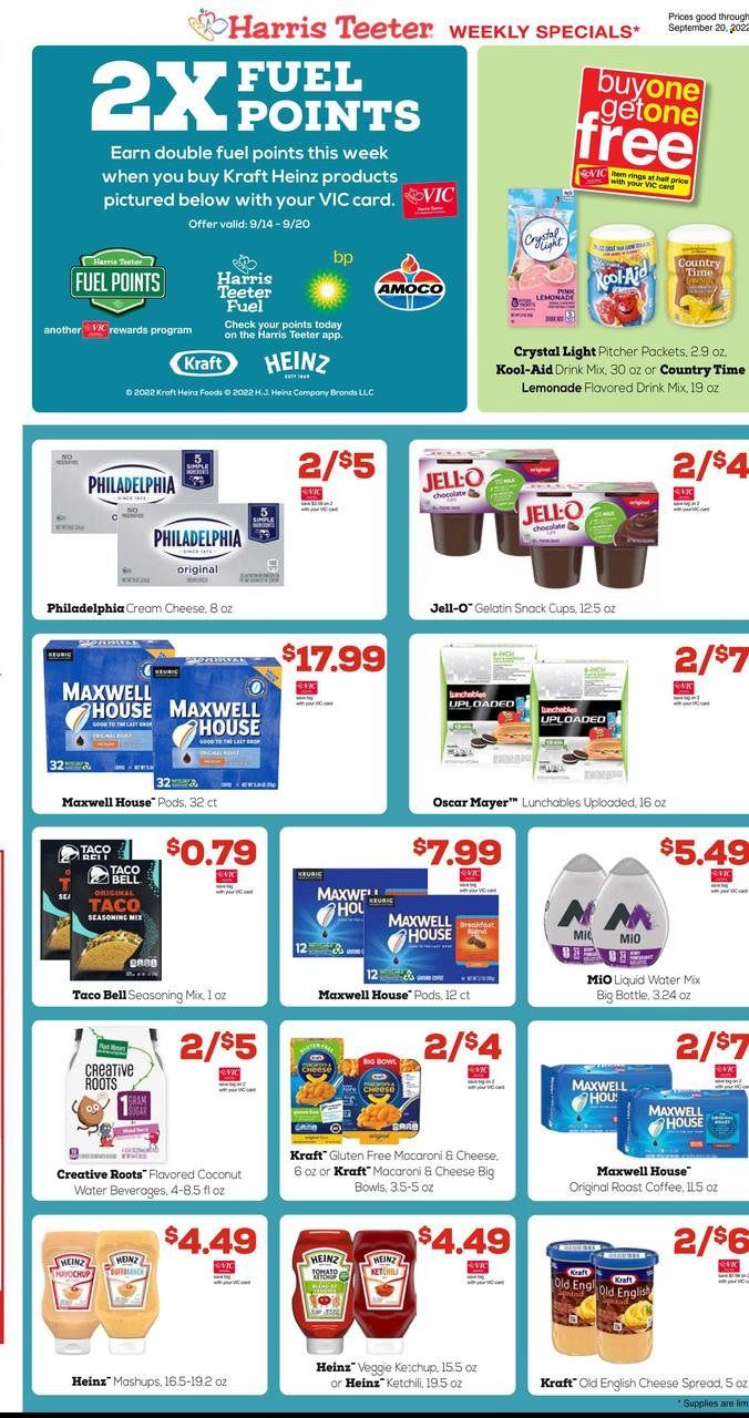 Harris Teeter Weekly Ad Flyer Specials September 14 to September 20, 2022