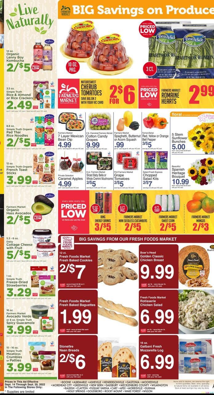 Harris Teeter Weekly Ad Flyer Specials September 14 to September 20, 2022