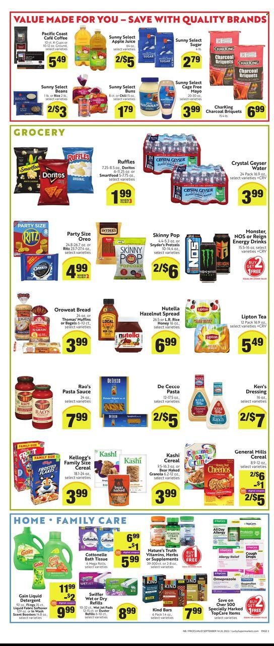 Lucky California Weekly Ad Flyer Specials September 14 to September 20, 2022