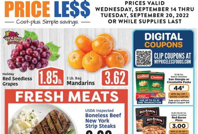 Price Less Foods Weekly Ad Flyer Specials September 14 to September 20, 2022