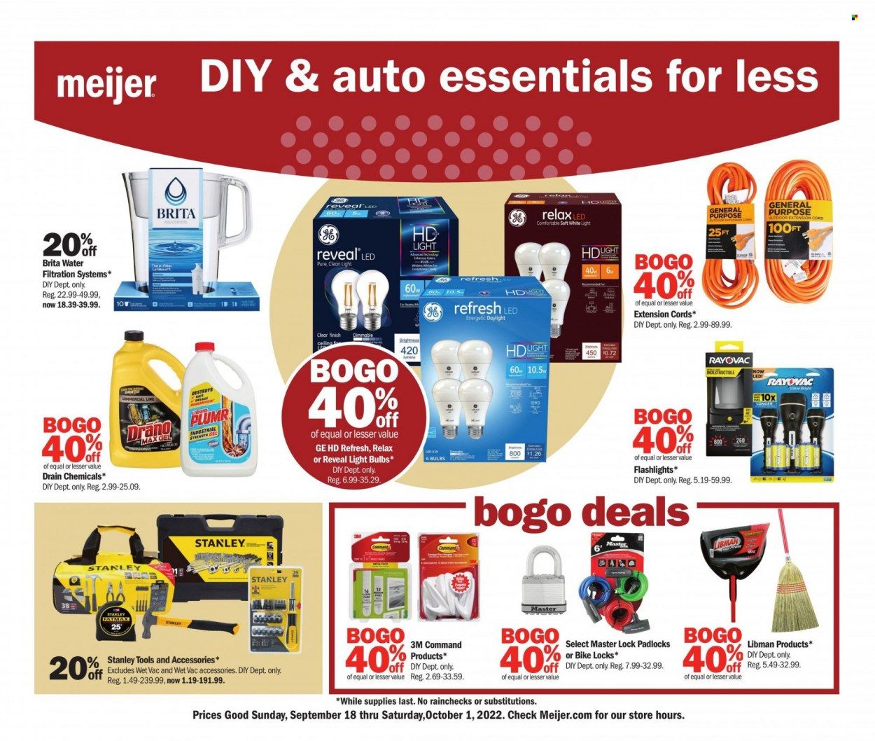 Meijer (IL, IN, KY, MI, OH, WI) Weekly Ad Flyer Specials September 18 to October 1, 2022