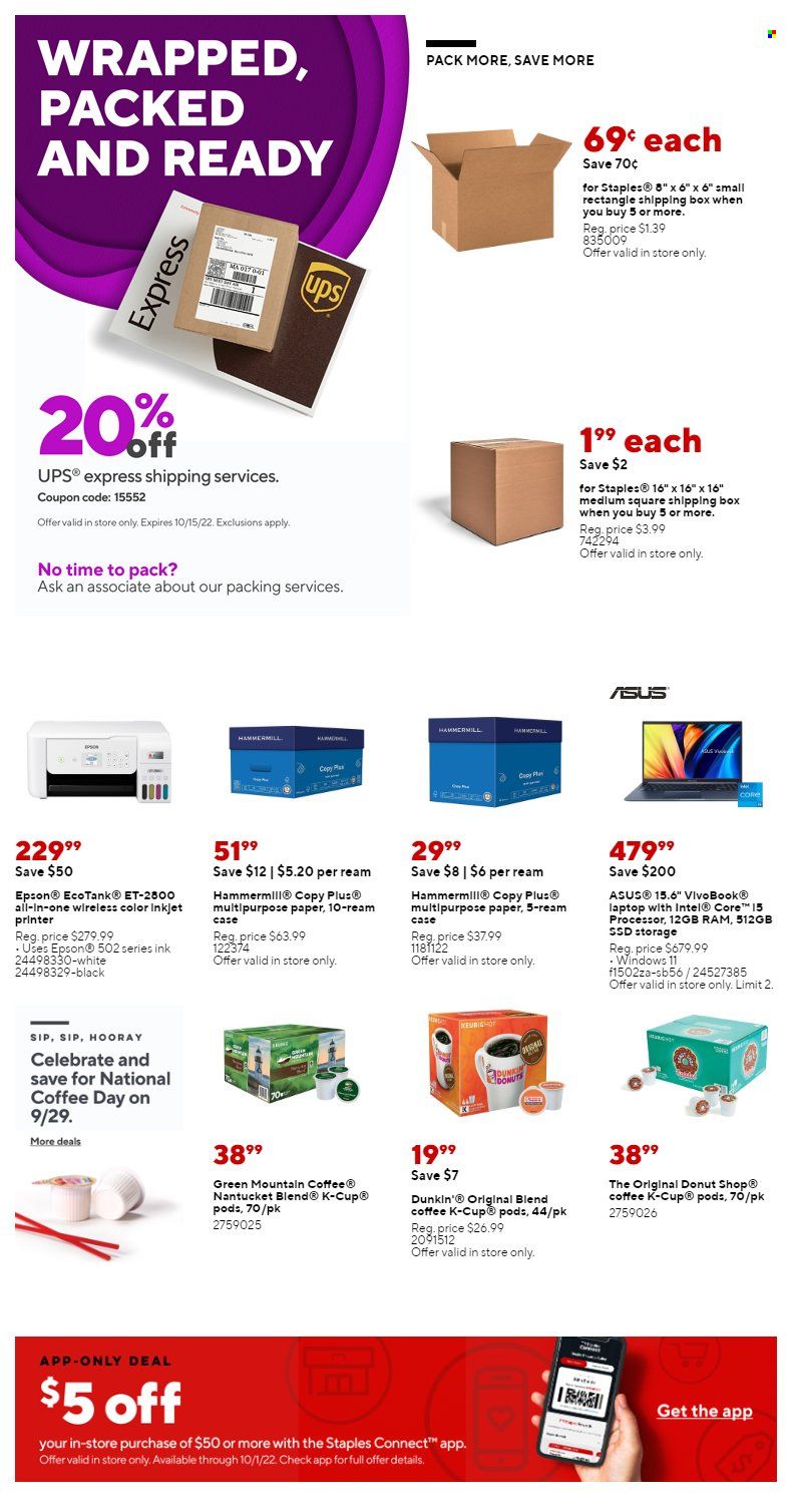 Staples Weekly Ad Flyer Specials September 18 to September 24, 2022