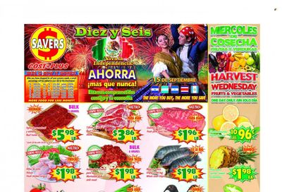 Savers Cost Plus (TX) Weekly Ad Flyer Specials September 14 to September 20, 2022