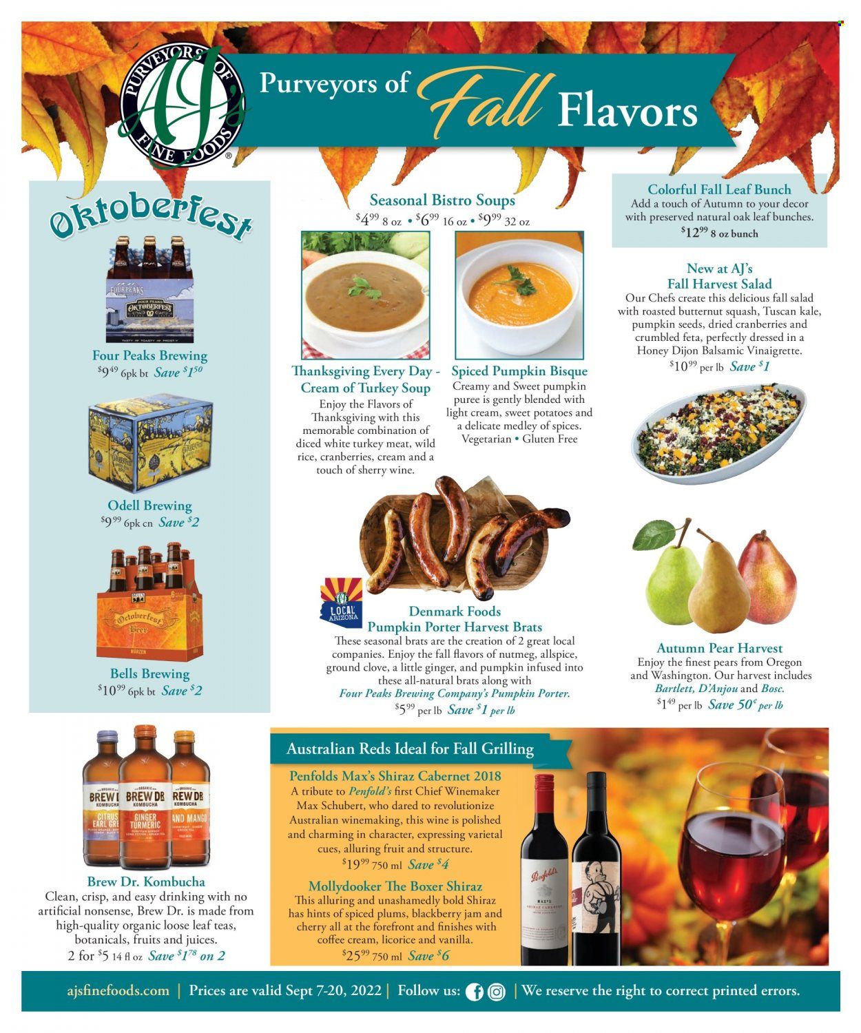 AJ's Fine Foods (AZ) Weekly Ad Flyer Specials September 7 to September 20, 2022