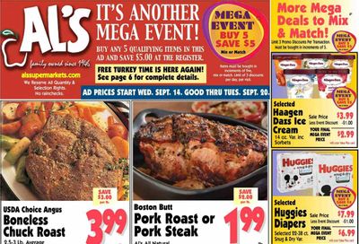 Al's Supermarket (IN) Weekly Ad Flyer Specials September 14 to September 20, 2022