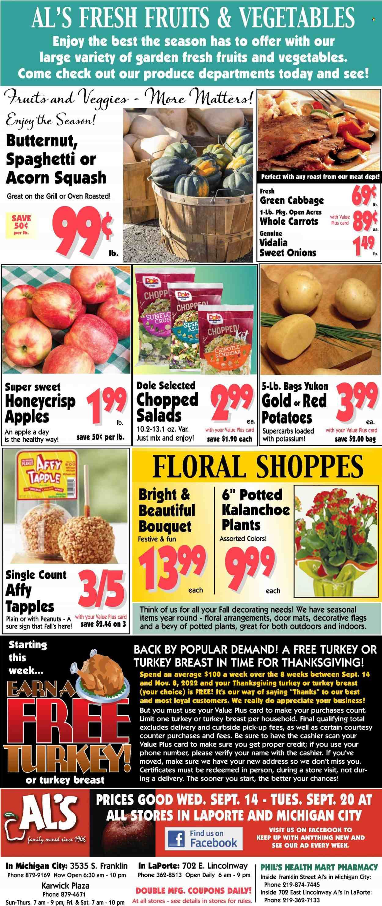 Al's Supermarket (IN) Weekly Ad Flyer Specials September 14 to September 20, 2022