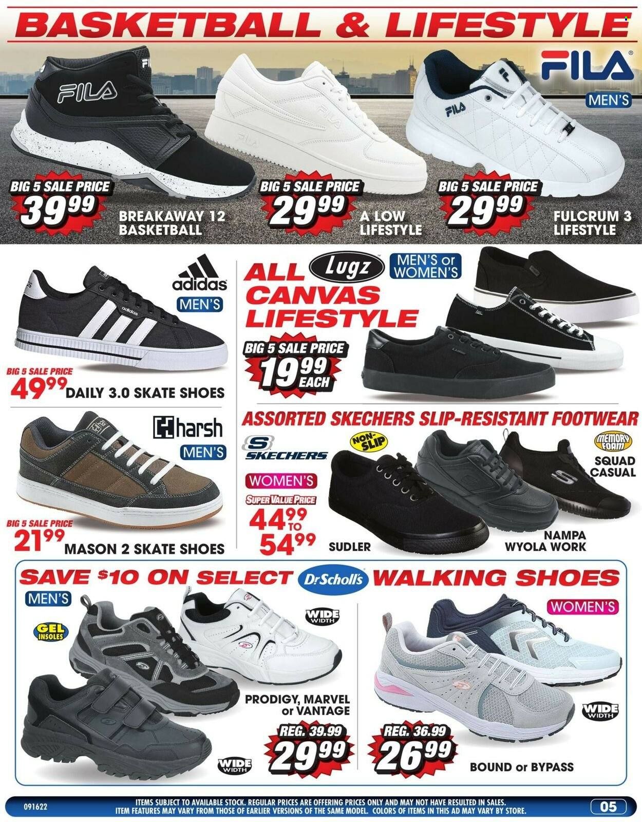 Big 5 (AZ, CA, CO, ID, NM, OR, UT, WA) Weekly Ad Flyer Specials September 16 to September 22, 2022