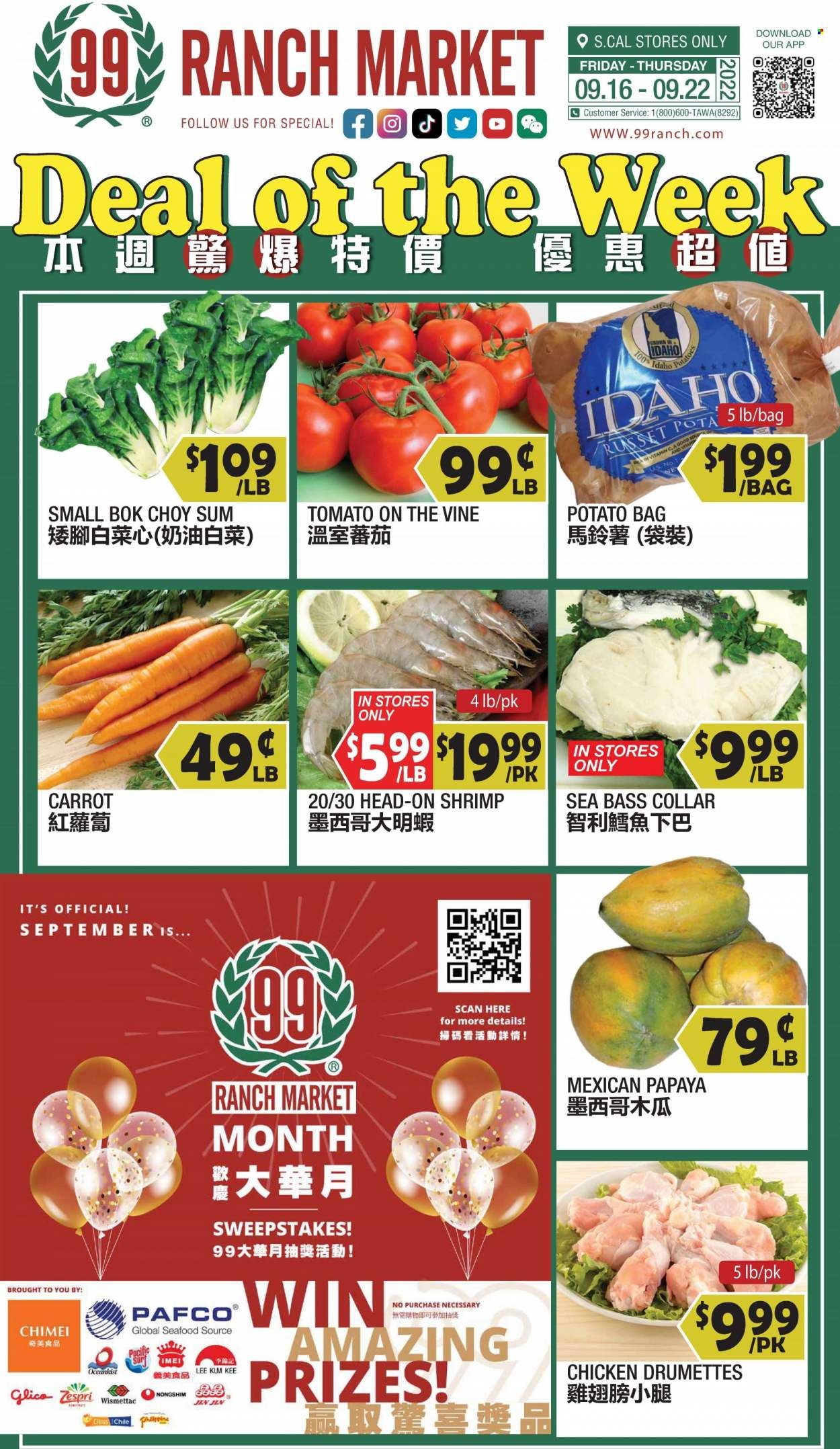99 Ranch Market (40, CA) Weekly Ad Flyer Specials September 16 to September 22, 2022