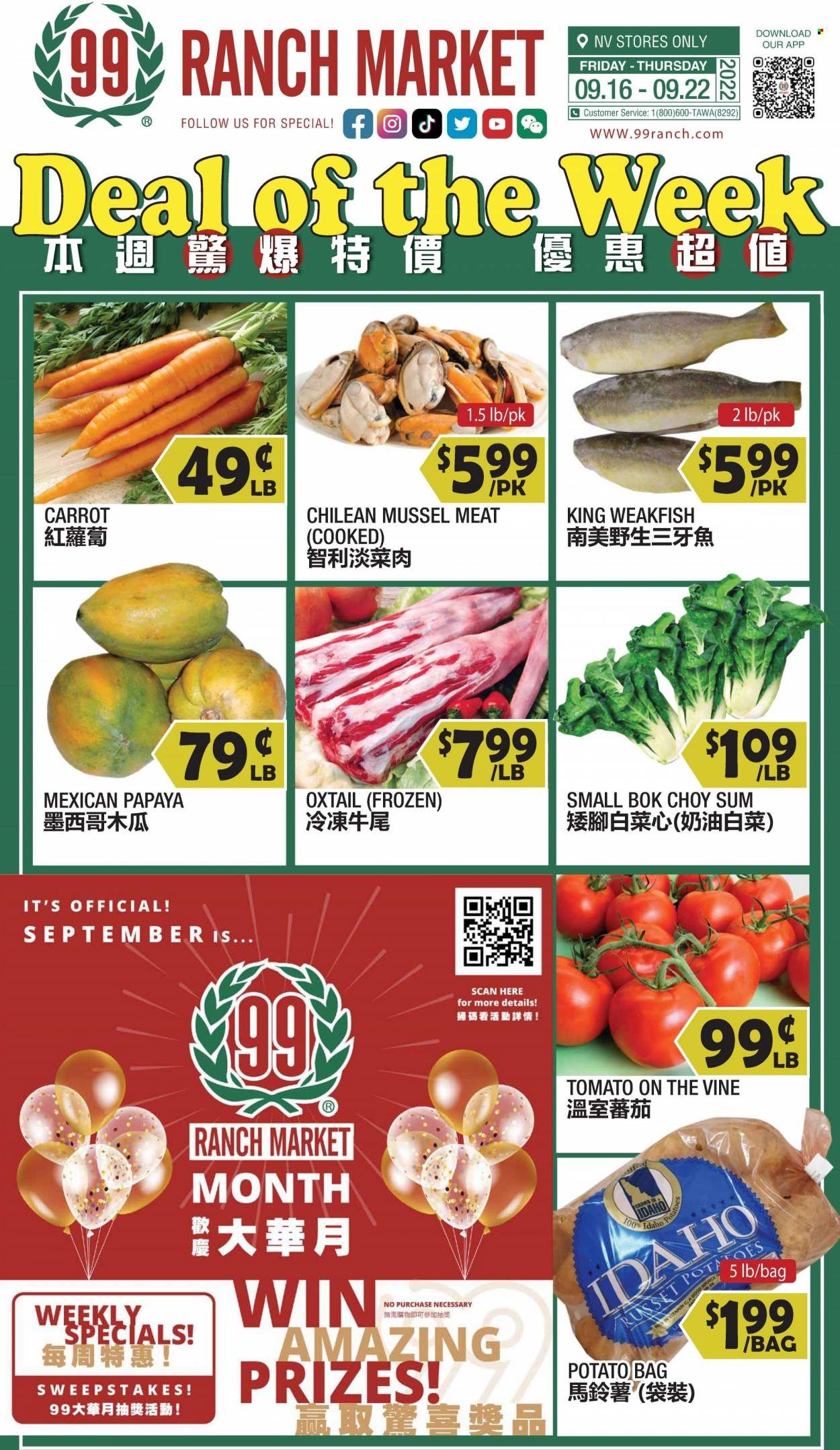 99 Ranch Market (NV) Weekly Ad Flyer Specials September 16 to September 22, 2022