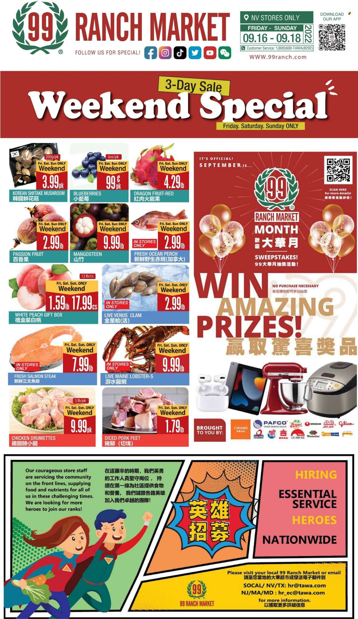 99 Ranch Market (NV) Weekly Ad Flyer Specials September 16 to September 22, 2022