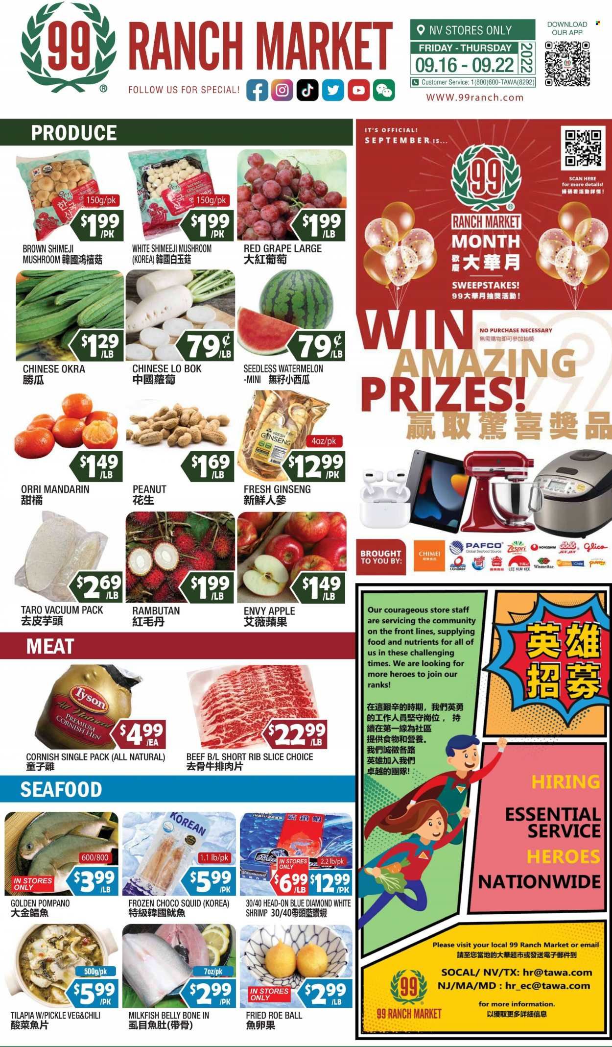 99 Ranch Market (NV) Weekly Ad Flyer Specials September 16 to September 22, 2022
