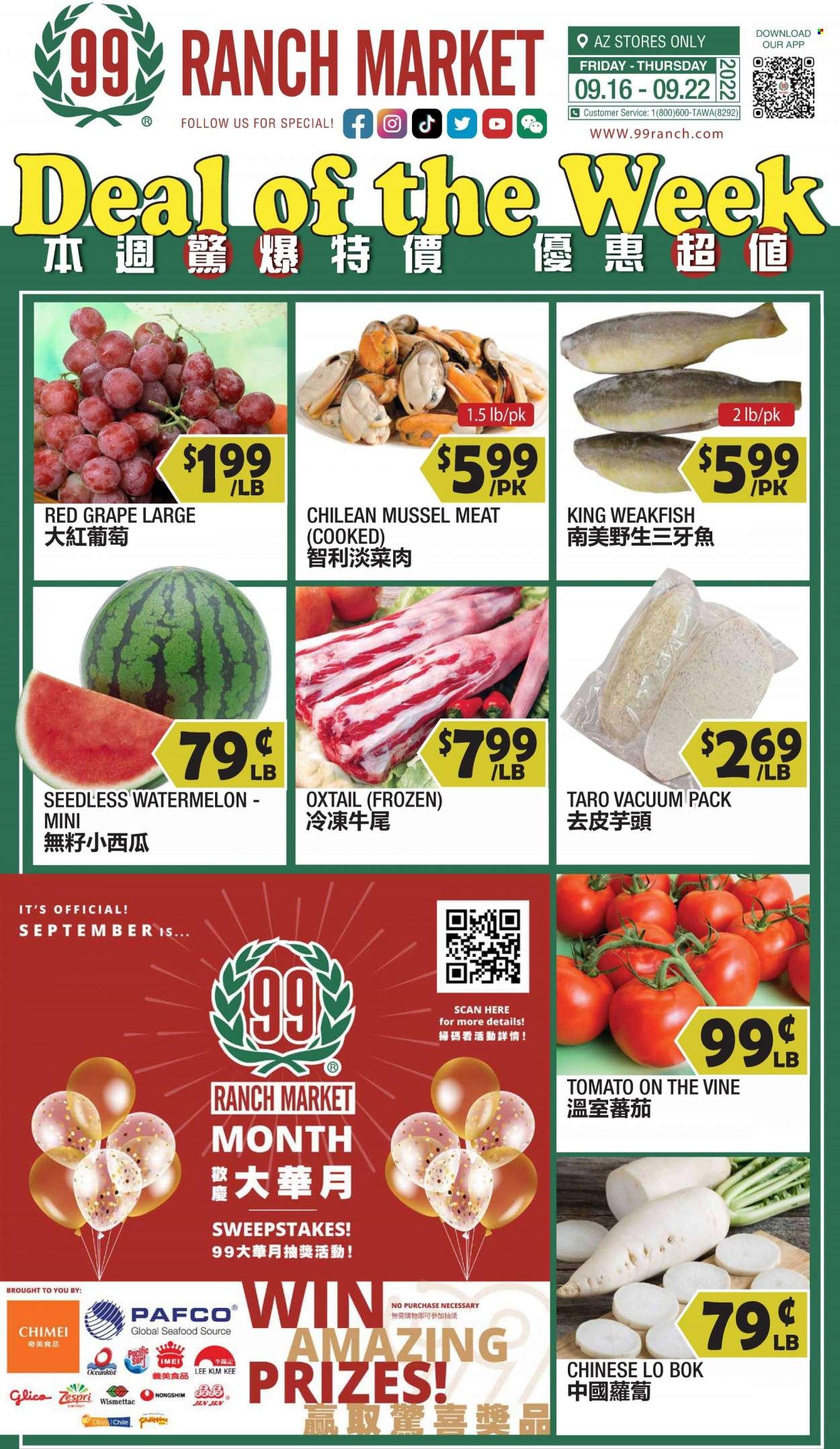 99 Ranch Market (19) Weekly Ad Flyer Specials September 16 to September 22, 2022