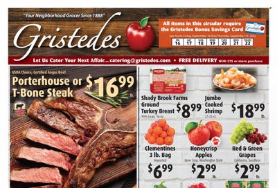 Gristedes (NY) Weekly Ad Flyer Specials September 16 to September 22, 2022