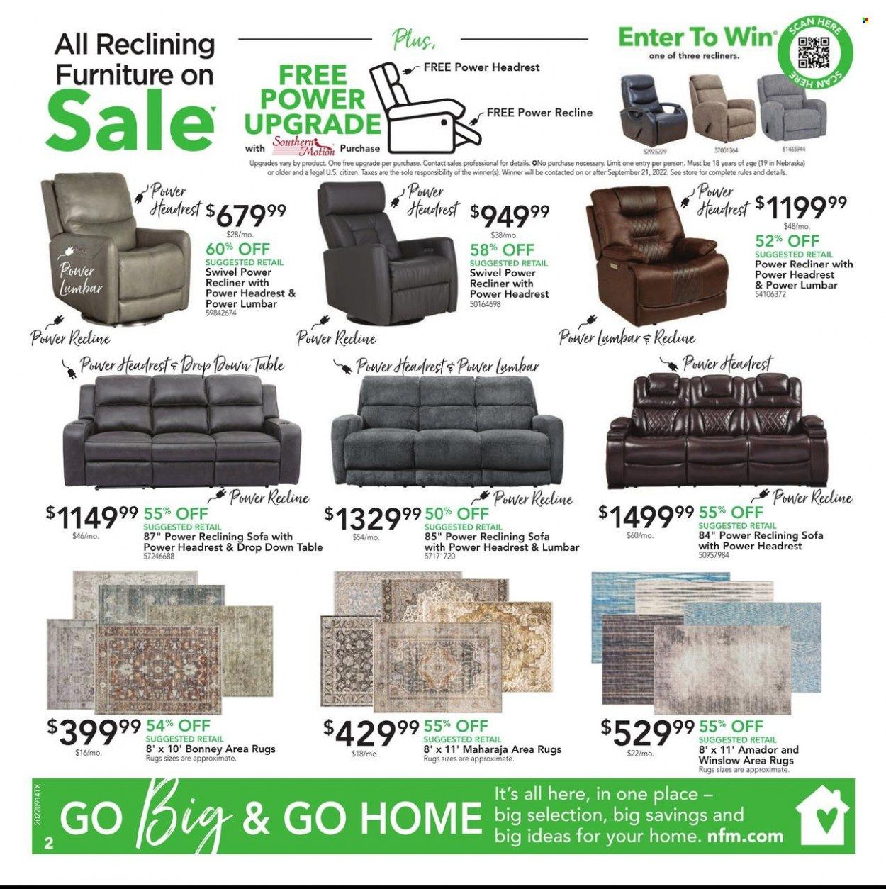 Nebraska Furniture Mart (IA, KS, NE, TX) Weekly Ad Flyer Specials September 14 to September 20, 2022